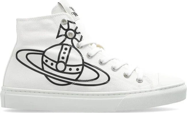 Vivienne Westwood Orb Printed Mid-Top Sneakers