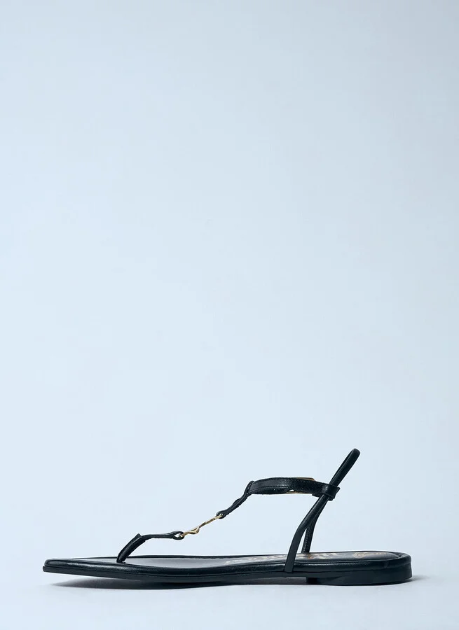 Vivienne Westwood Orb Thong Sandal - Woman Sandals Black Eu - 40 - Image 4