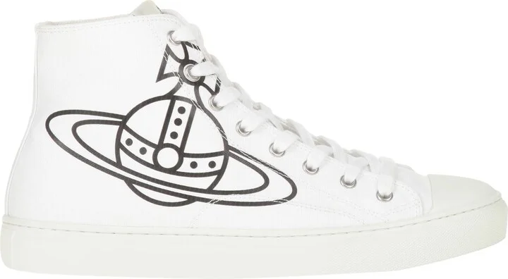 Vivienne Westwood Plimsoll High Top Canvas Man Sneakers - Image 3