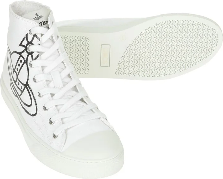 Vivienne Westwood Plimsoll High Top Canvas Man Sneakers - Image 4