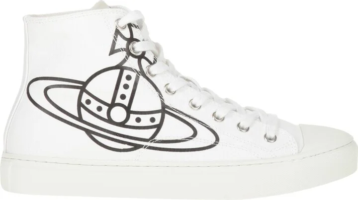 Vivienne Westwood Plimsoll High Top Canvas Woman Sneakers - Image 3