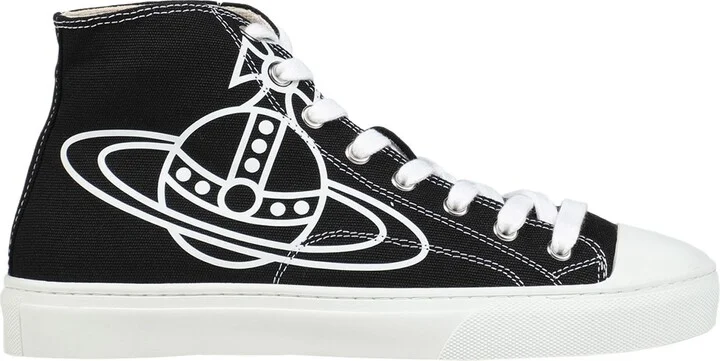 Vivienne Westwood Plimsoll High Top Canvas Woman Sneakers - Image 6