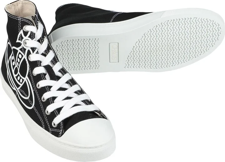 Vivienne Westwood Plimsoll High Top Canvas Woman Sneakers - Image 7