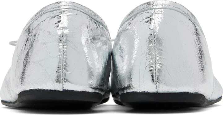 Vivienne Westwood Silver Brigitte Ballerina Flats - Image 2