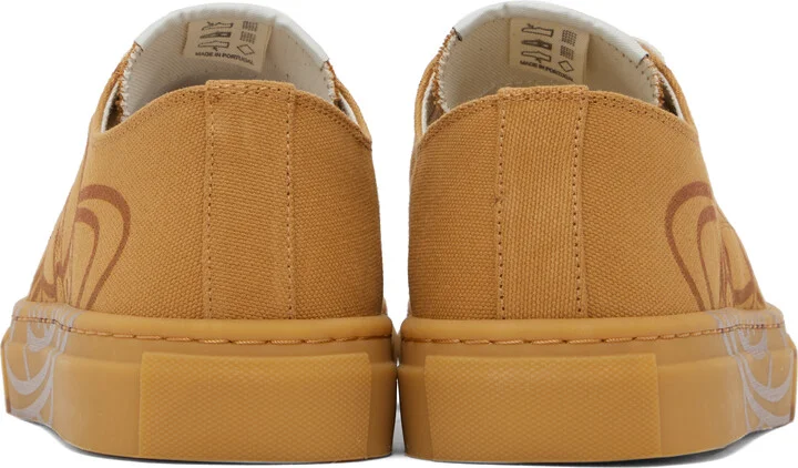 Vivienne Westwood Tan Low-Top Plimsoll Sneakers - Image 2