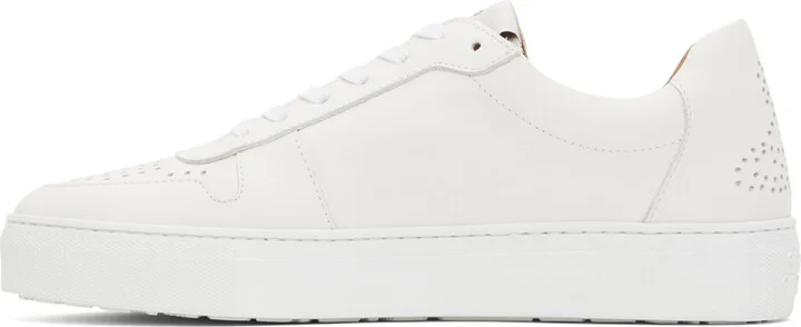 Vivienne Westwood White Classic Punch Trainer Low Top Sneakers - Image 3