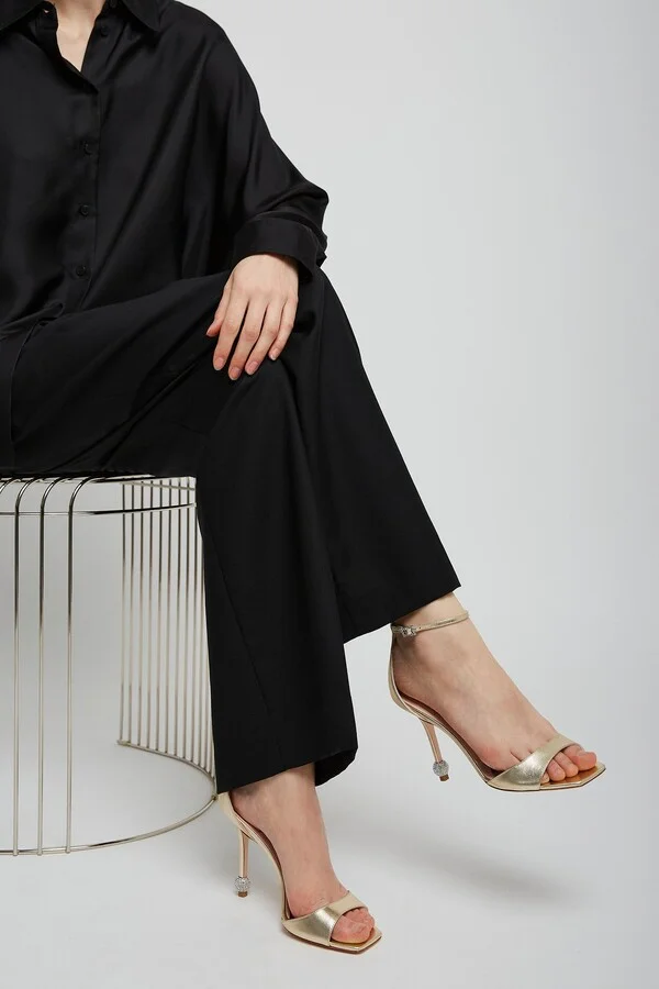 Vivier Marlene 100 embellished gold sandals - Image 2