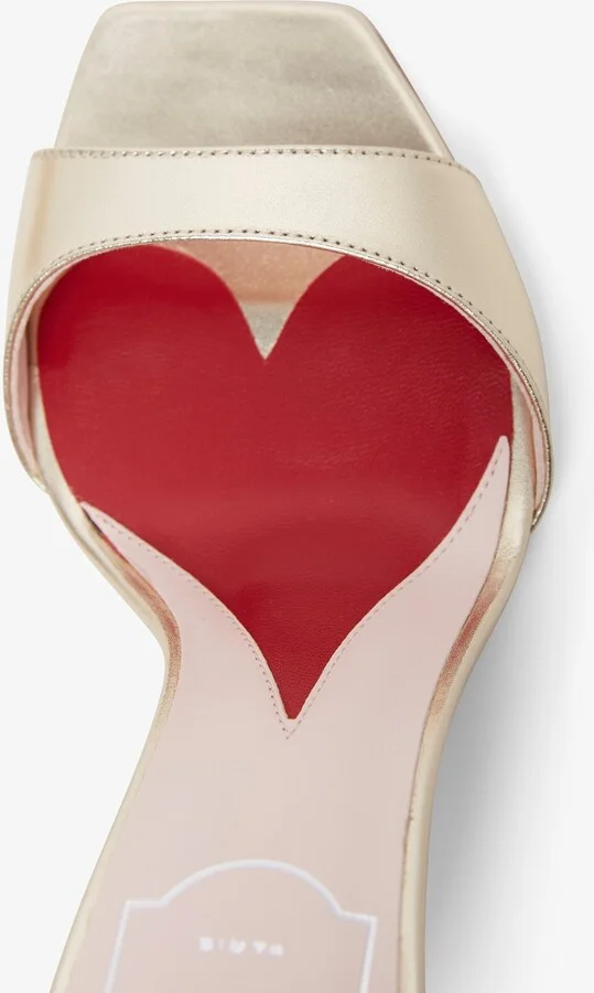 Vivier Marlene 100 embellished gold sandals - Image 4
