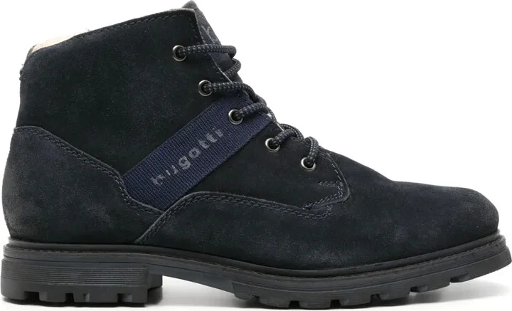 Vivo logo-tape suede boots