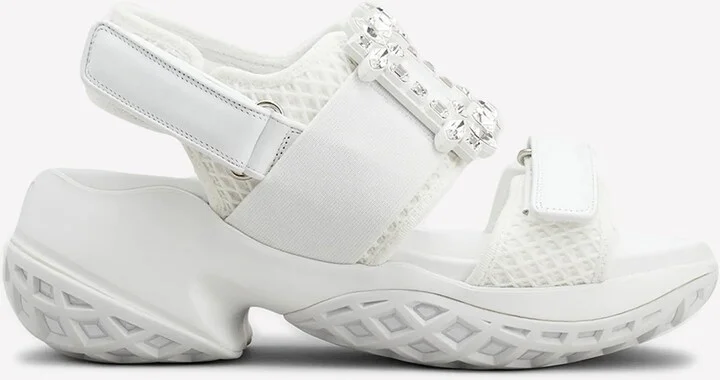 Vivran Crystal Buckle Embellished Loafers