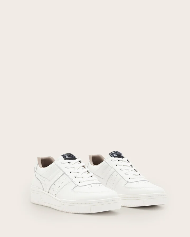 Vix Low Top Round Toe Leather Sneakers - Image 5