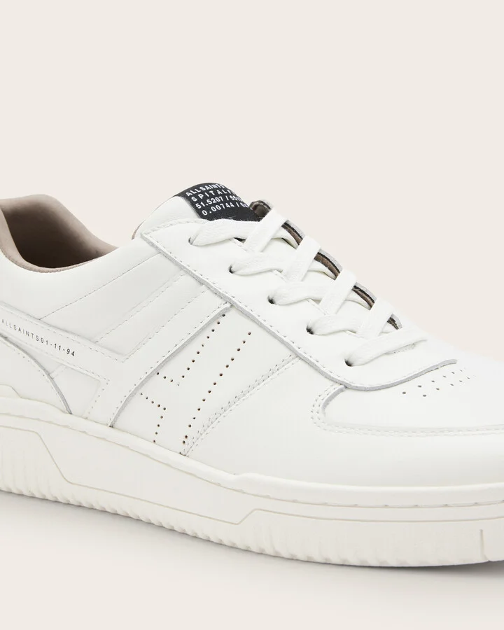 Vix Low Top Round Toe Leather Sneakers - Image 6