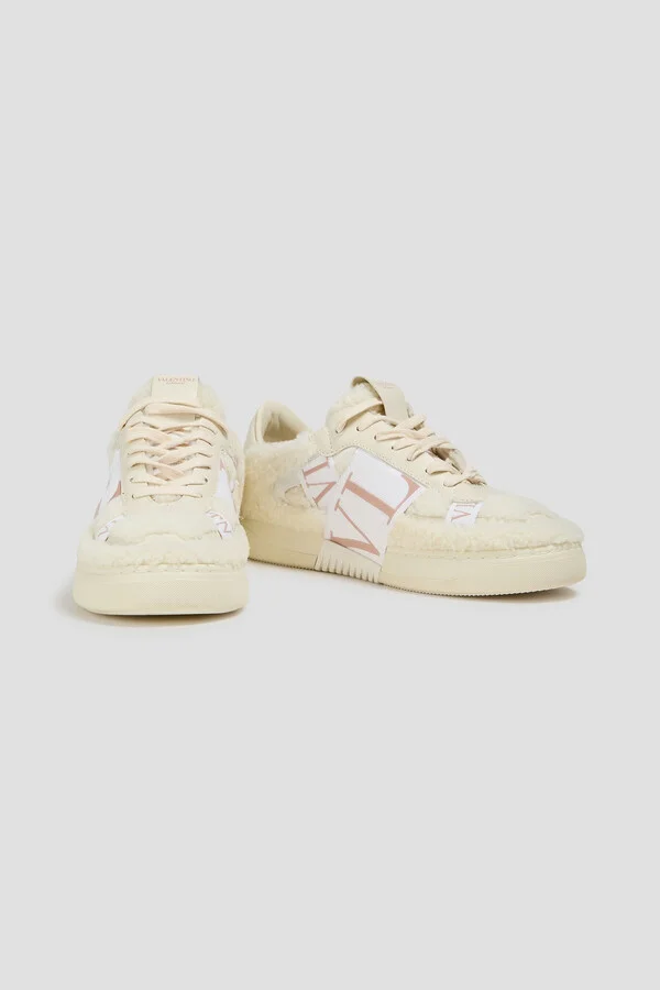 VL7N canvas and shearling sneakers - Image 2