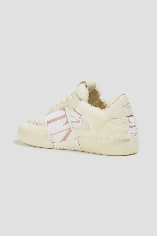VL7N canvas and shearling sneakers - Image 3