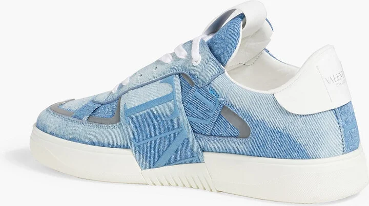 VL7N embroidered denim sneakers - Image 3