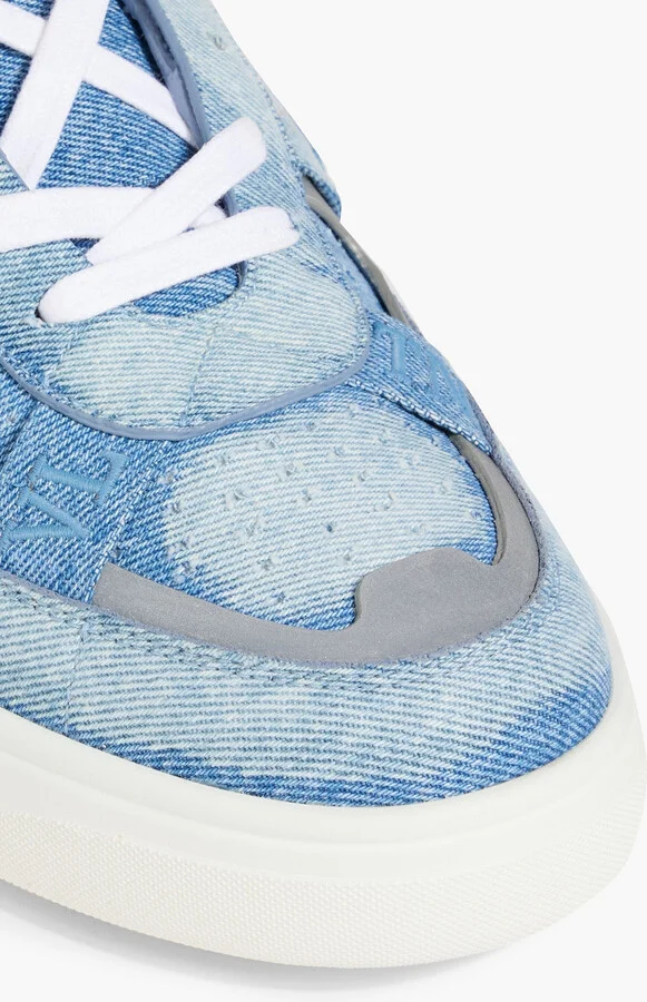 VL7N embroidered denim sneakers - Image 4