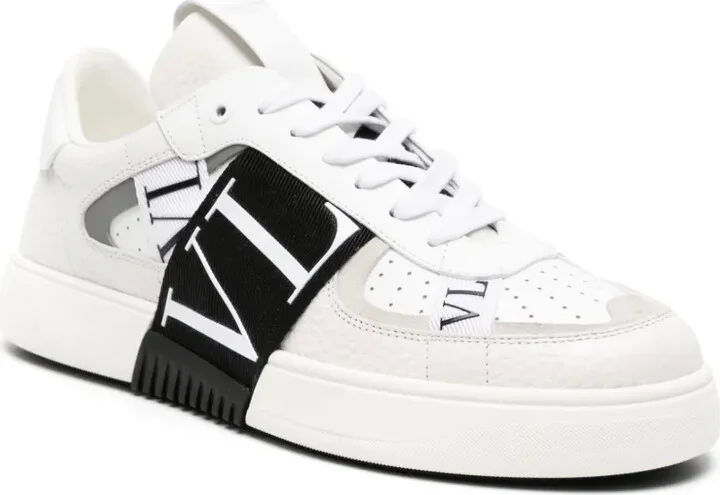 VL7N logo-tape leather sneakers - Image 2