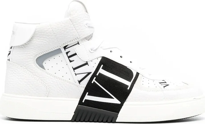 VL7N mid-top leather sneakers