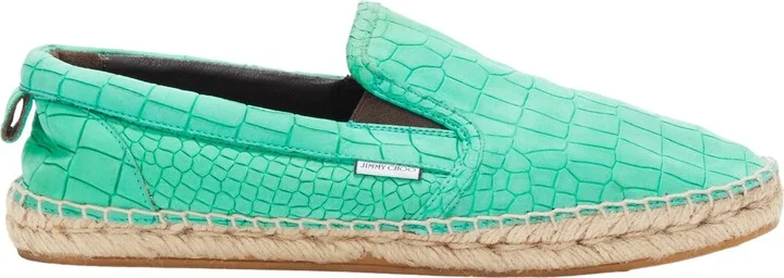 Vlad embossed scaled leather espadrilles