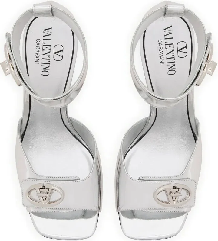VLogo 100mm leather sandals - Image 4