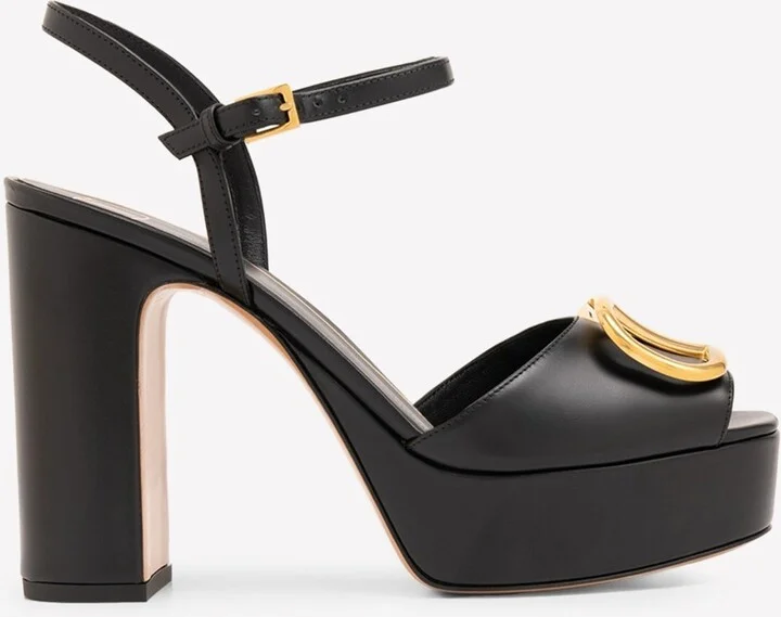 VLogo 120 Leather Platform Sandals