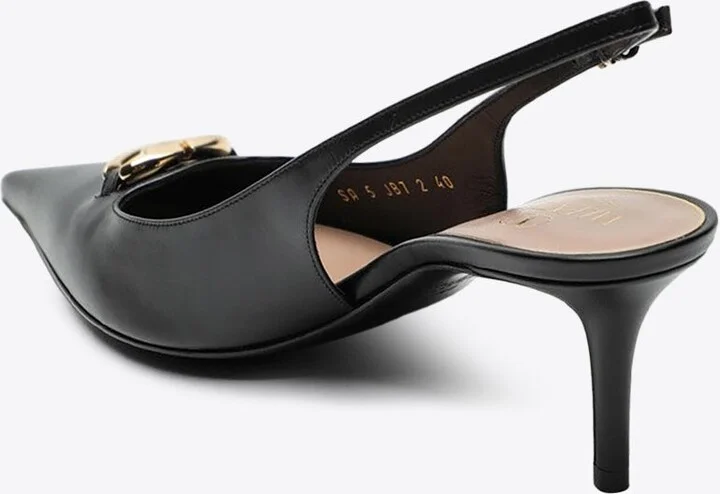 VLogo 60 Slingback Pumps in Calf Leather - Image 3