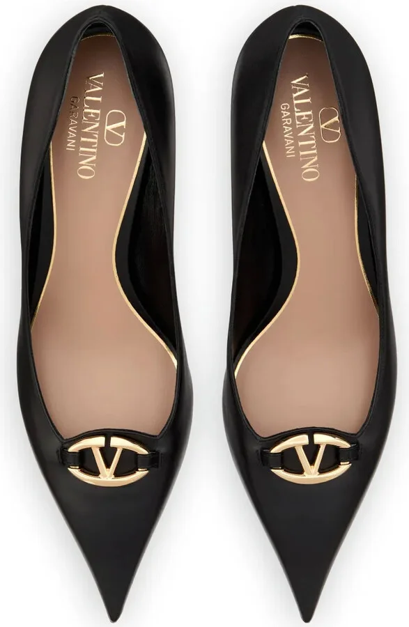 VLogo 60mm leather pumps - Image 4