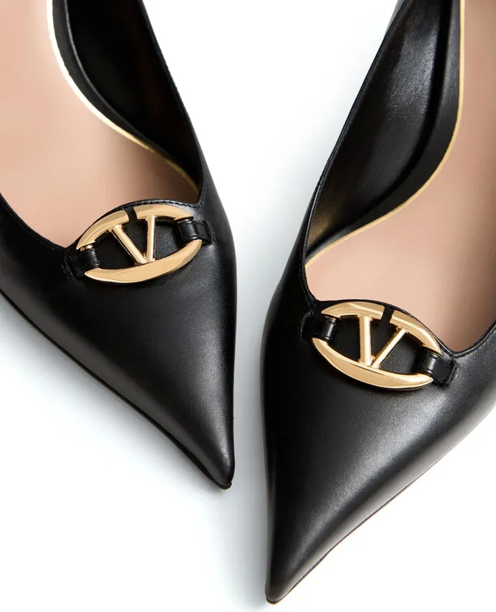 VLogo 60mm leather pumps - Image 5