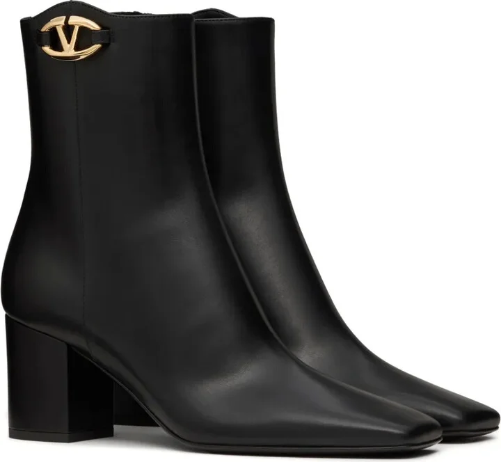 VLogo 70mm leather ankle boots - Image 2