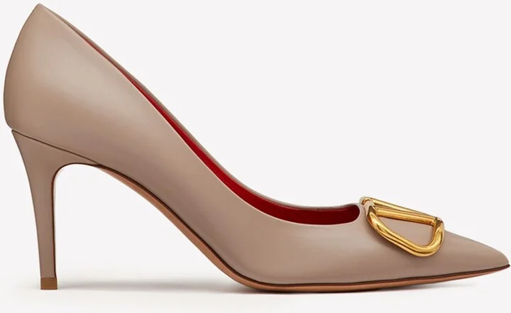 VLogo 80 Calf Leather Pumps
