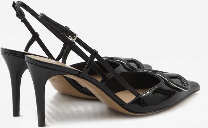 VLogo 80 Leather Slingback Pumps - Image 2
