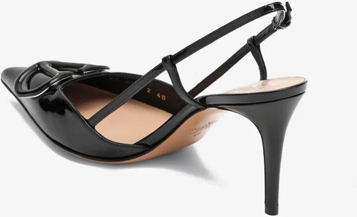 VLogo 80 Slingback Leather Pumps - Image 2
