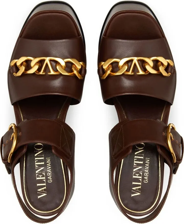 VLogo Chain 130mm platform sandals - Image 4