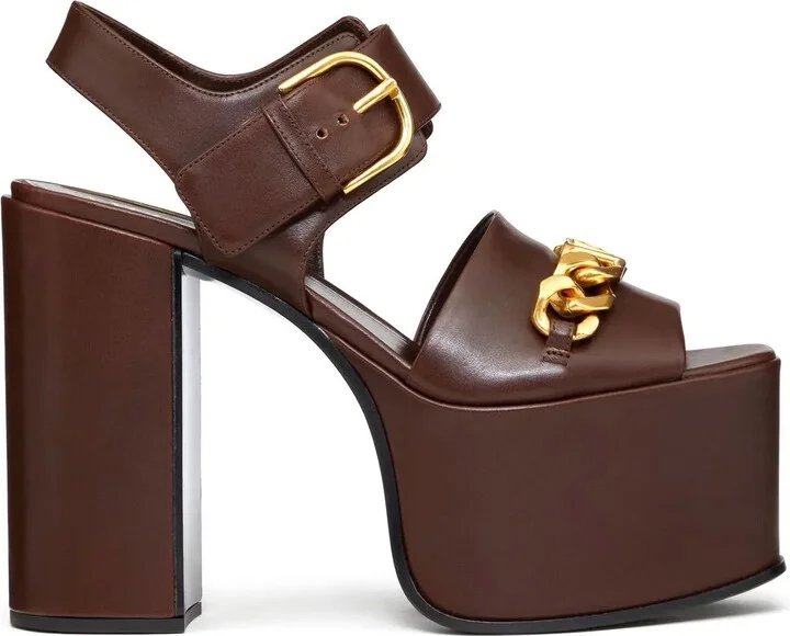 VLogo Chain 130mm platform sandals