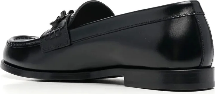 VLogo Chain leather loafers - Image 3
