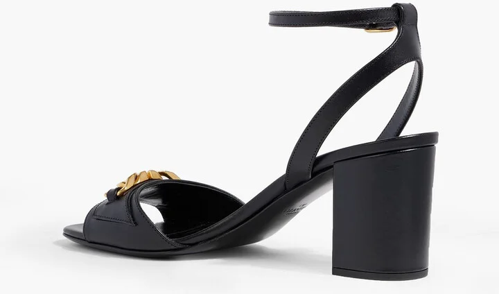 VLOGO Chain leather sandals - Image 3