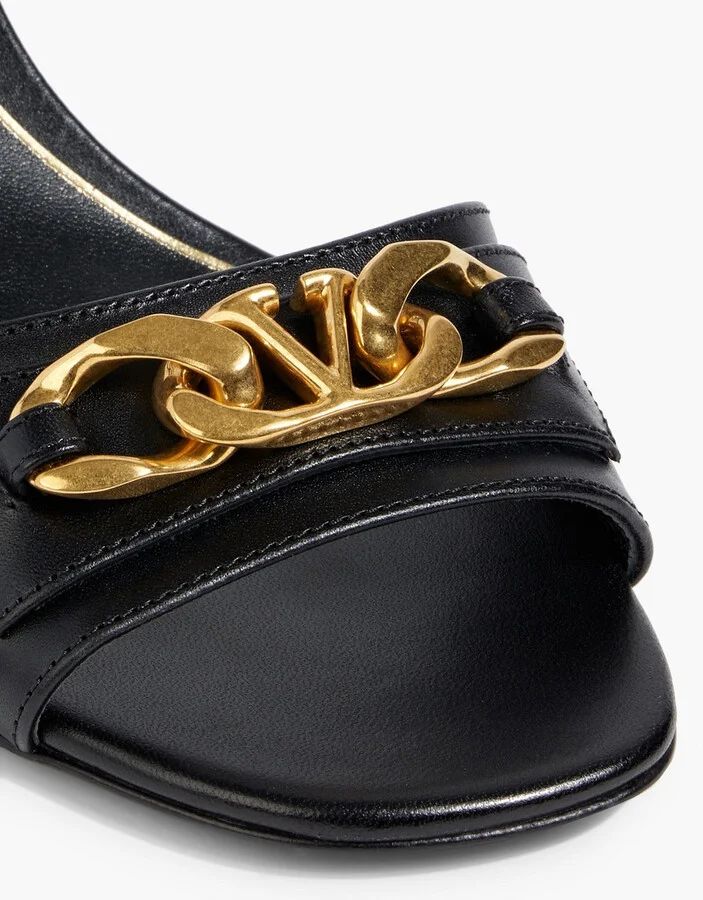 VLOGO Chain leather sandals - Image 4