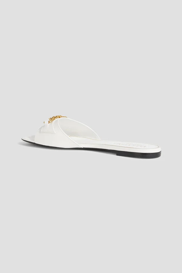 VLOGO Chain leather slides - Image 3
