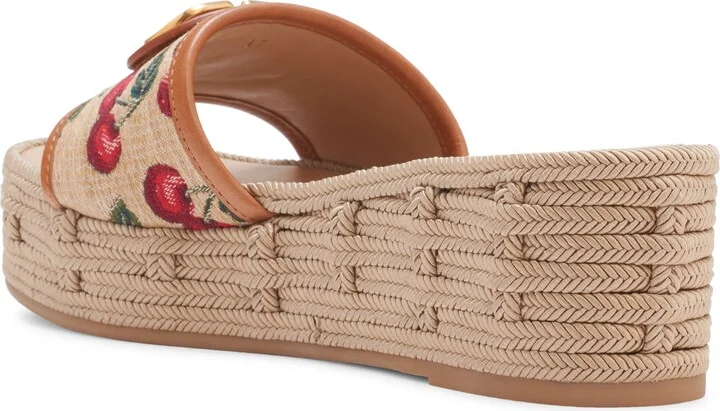 VLOGO Cherries Flatform Slide Sandal - Image 2