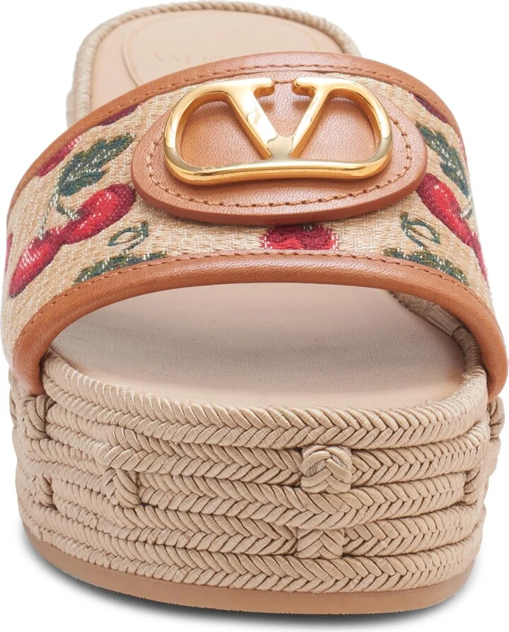 VLOGO Cherries Flatform Slide Sandal - Image 4