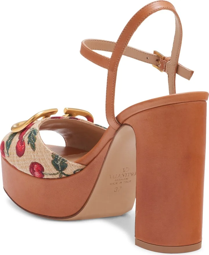 VLOGO Cherries Platform Sandal - Image 2