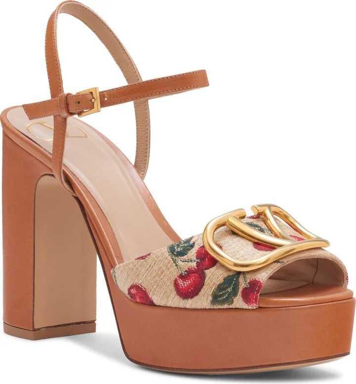 VLOGO Cherries Platform Sandal