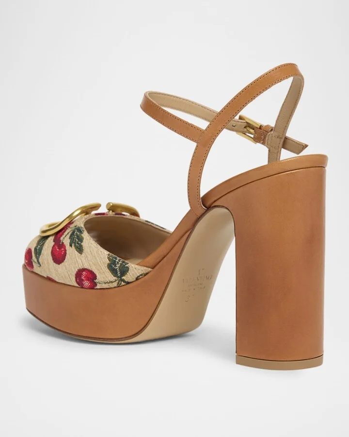 VLogo Cherry Ankle-Strap Platform Sandals - Image 2