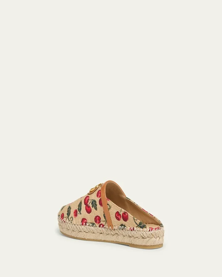 VLogo Cherry Espadrile Mules - Image 2