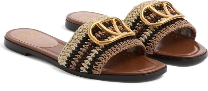 VLOGO Crochet Slide Sandal
