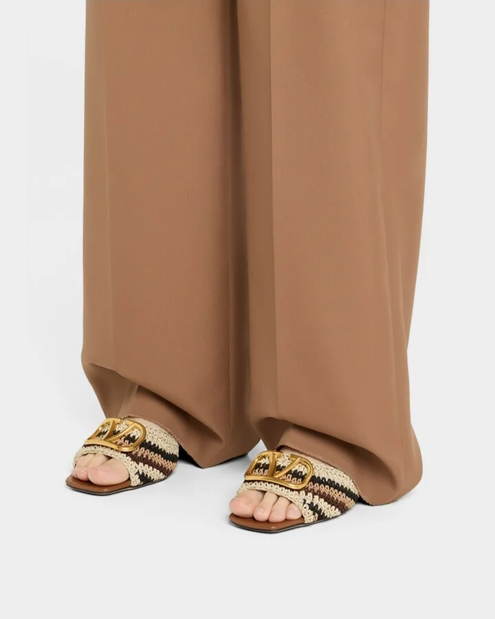 VLogo Crochet Slide Sandals - Image 4