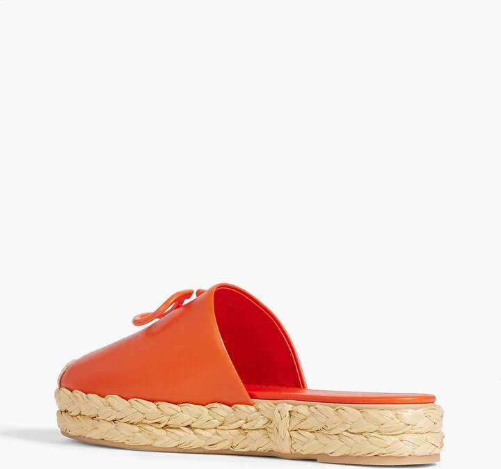 VLOGO embellished leather espadrille slippers - Image 3