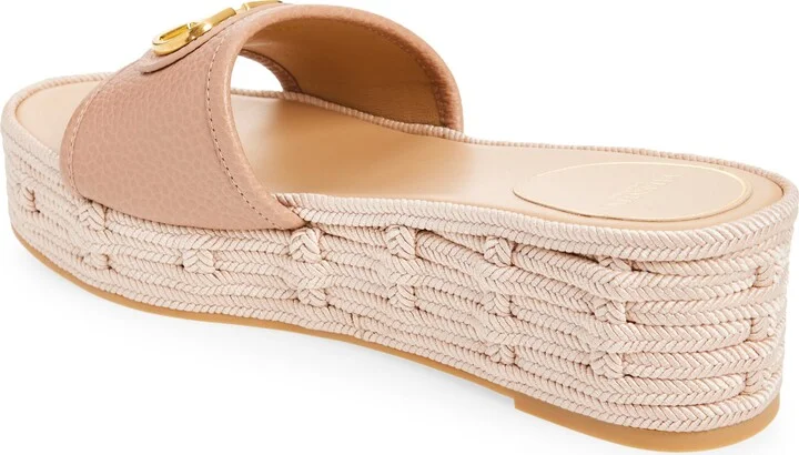 VLOGO Espadrille Platform Wedge Slide Sandal - Image 2