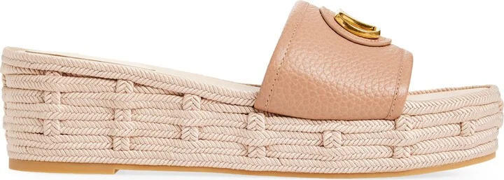 VLOGO Espadrille Platform Wedge Slide Sandal - Image 3