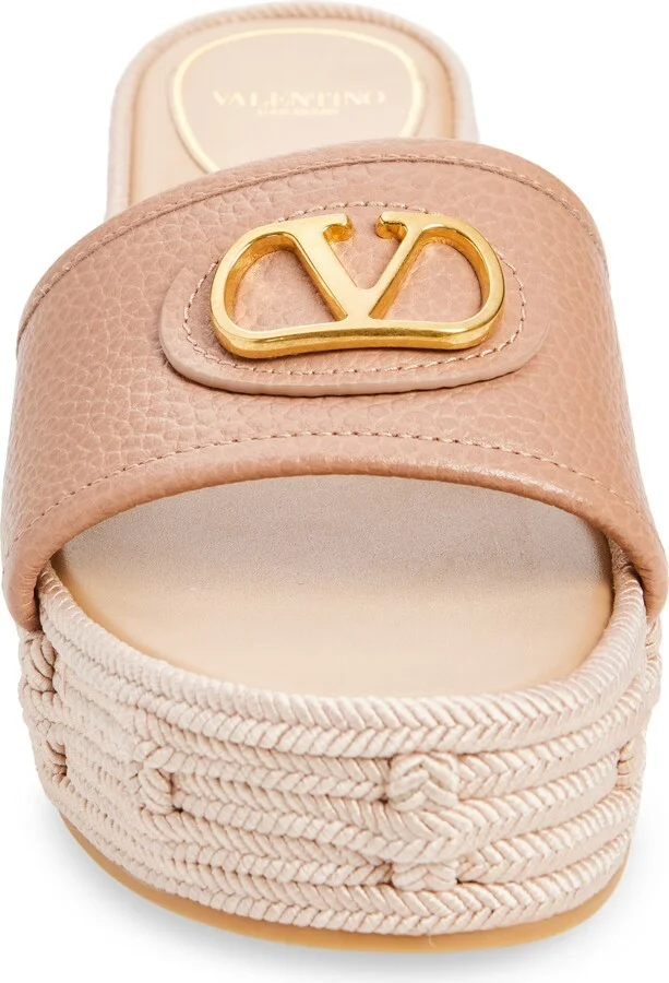 VLOGO Espadrille Platform Wedge Slide Sandal - Image 4